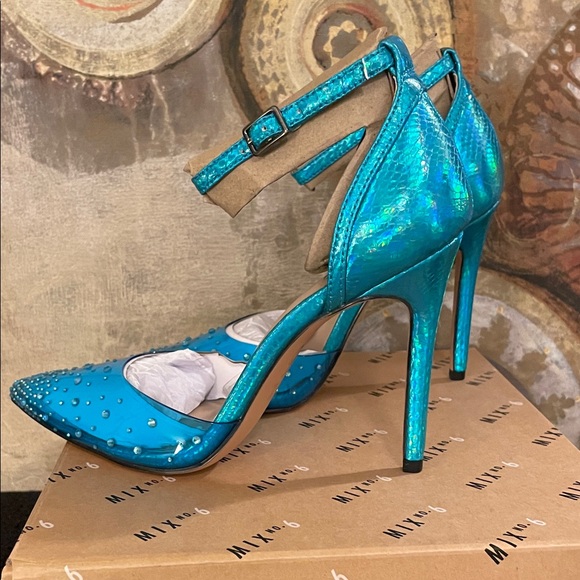 Mix No. 6 Snake Print Heels - Picture 8 of 12